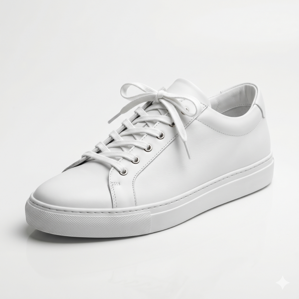 White Sterling Leather Sneakers